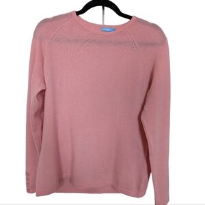 J. McLaughlin pink cashmere sweater sz L